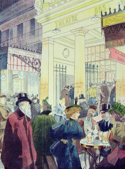Das Théâtre des Variétés, Boulevard Montmartre, 1897 von Louis Malteste